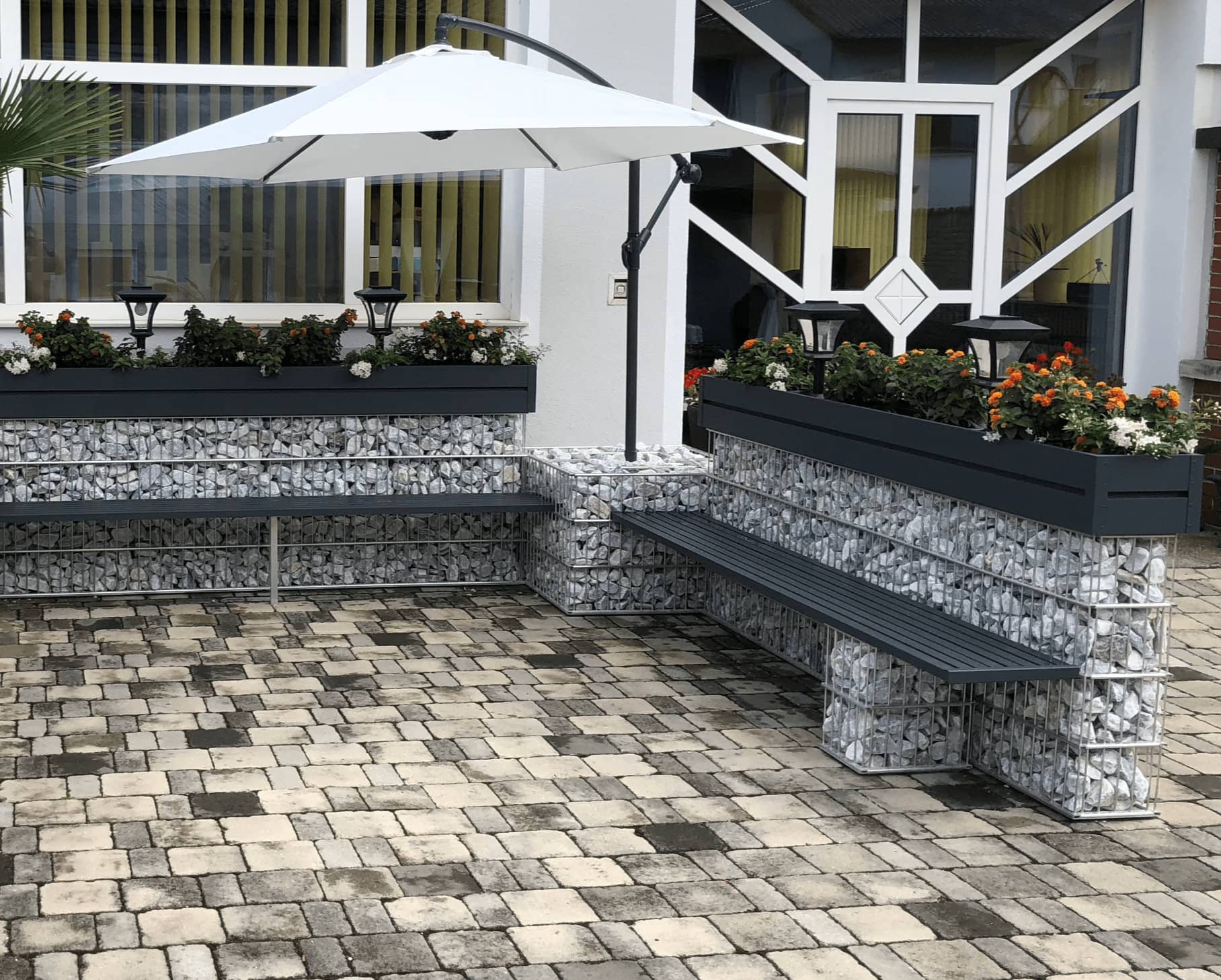 Aluminium Gabionen: Gabionenschiermständer | Ansicht: 17