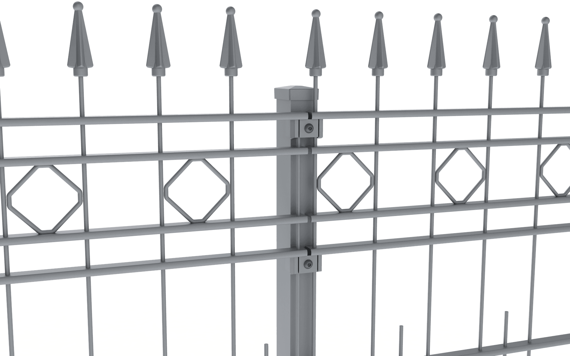 Aluminium Schmuckzaun: Paris Modell. | Ansicht: 12