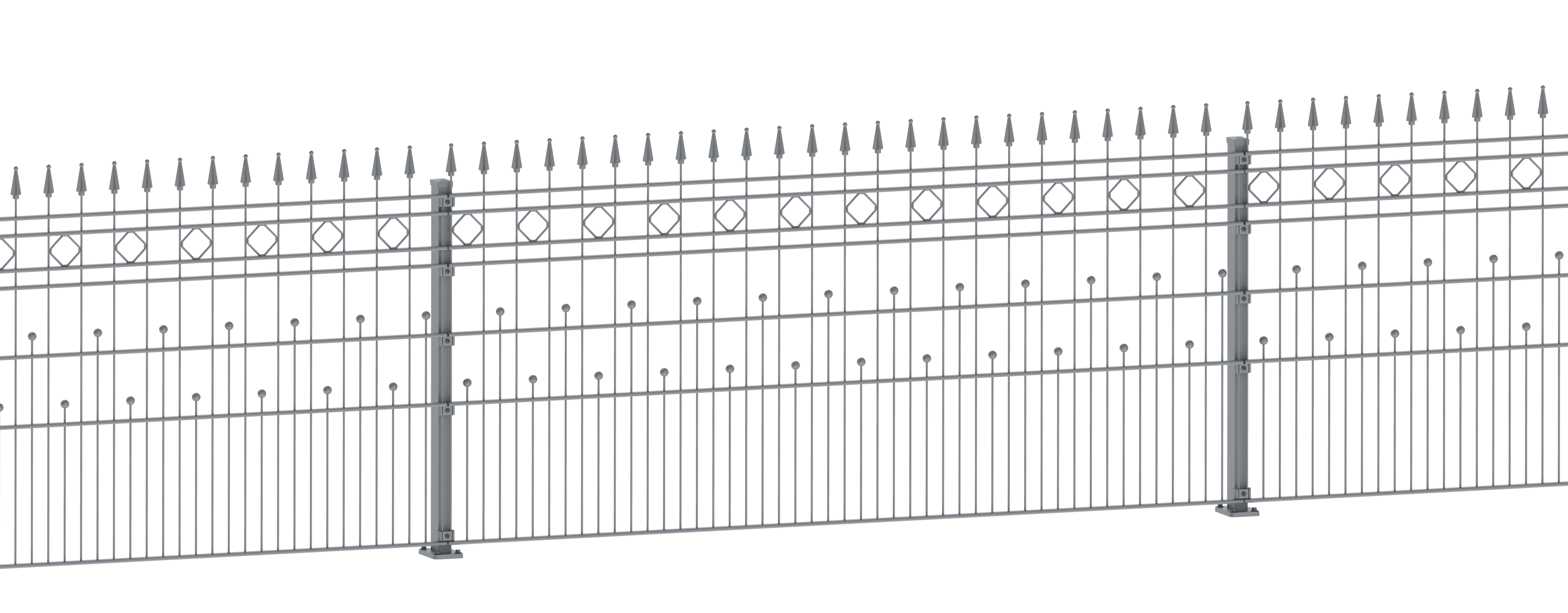 Aluminium Schmuckzaun: Palma Modell. | Ansicht: 11