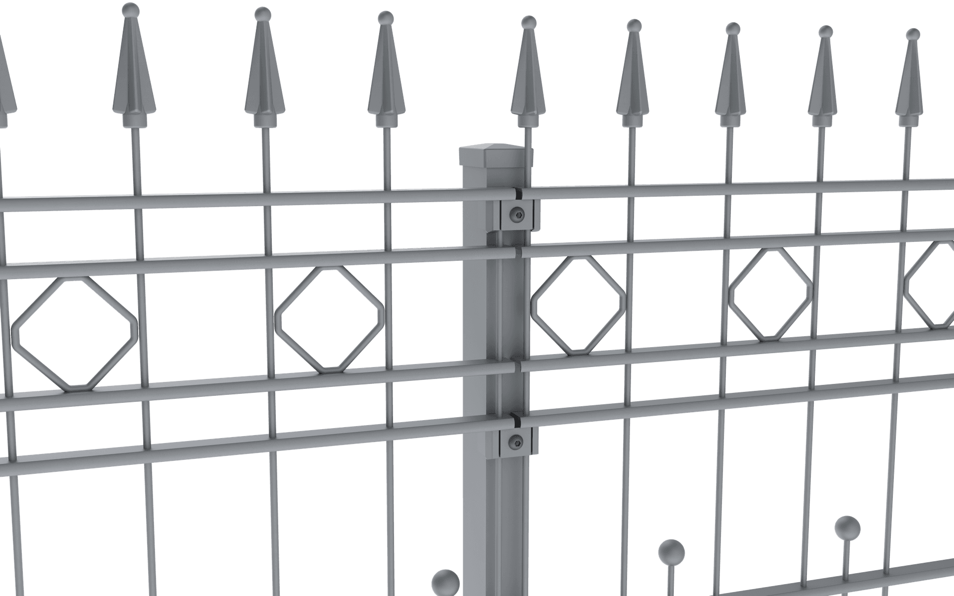 Aluminium Schmuckzaun: Palma Modell. | Ansicht: 12