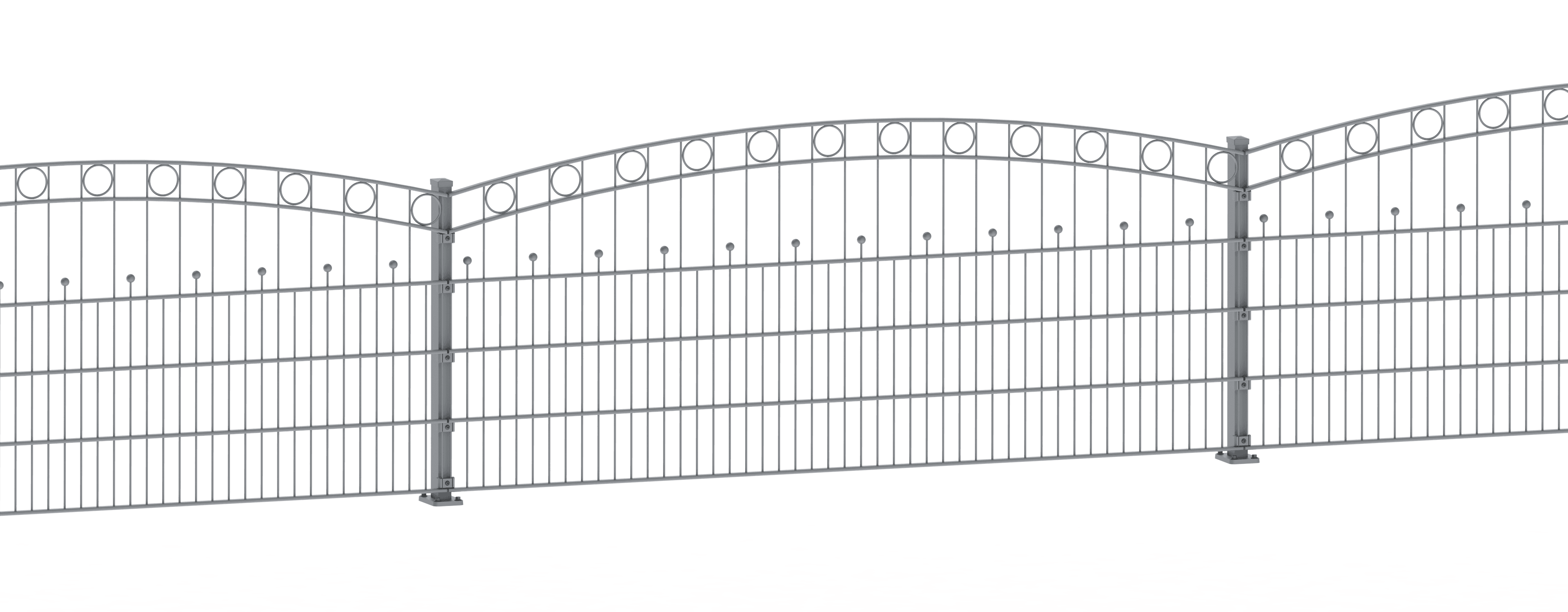 Aluminium Schmuckzaun: Rom Modell. | Ansicht: 11