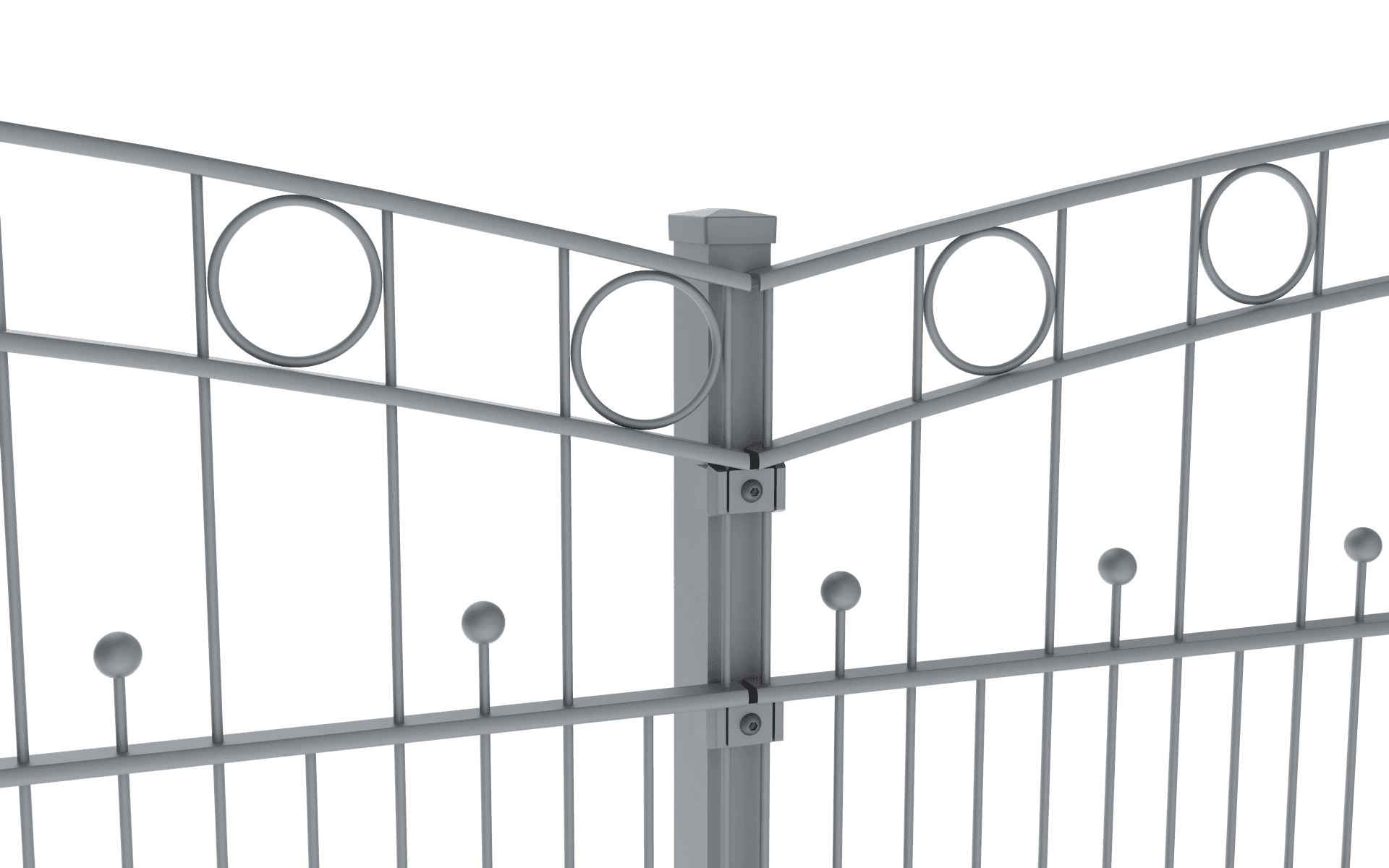 Aluminium Schmuckzaun: Rom Modell. | Ansicht: 12