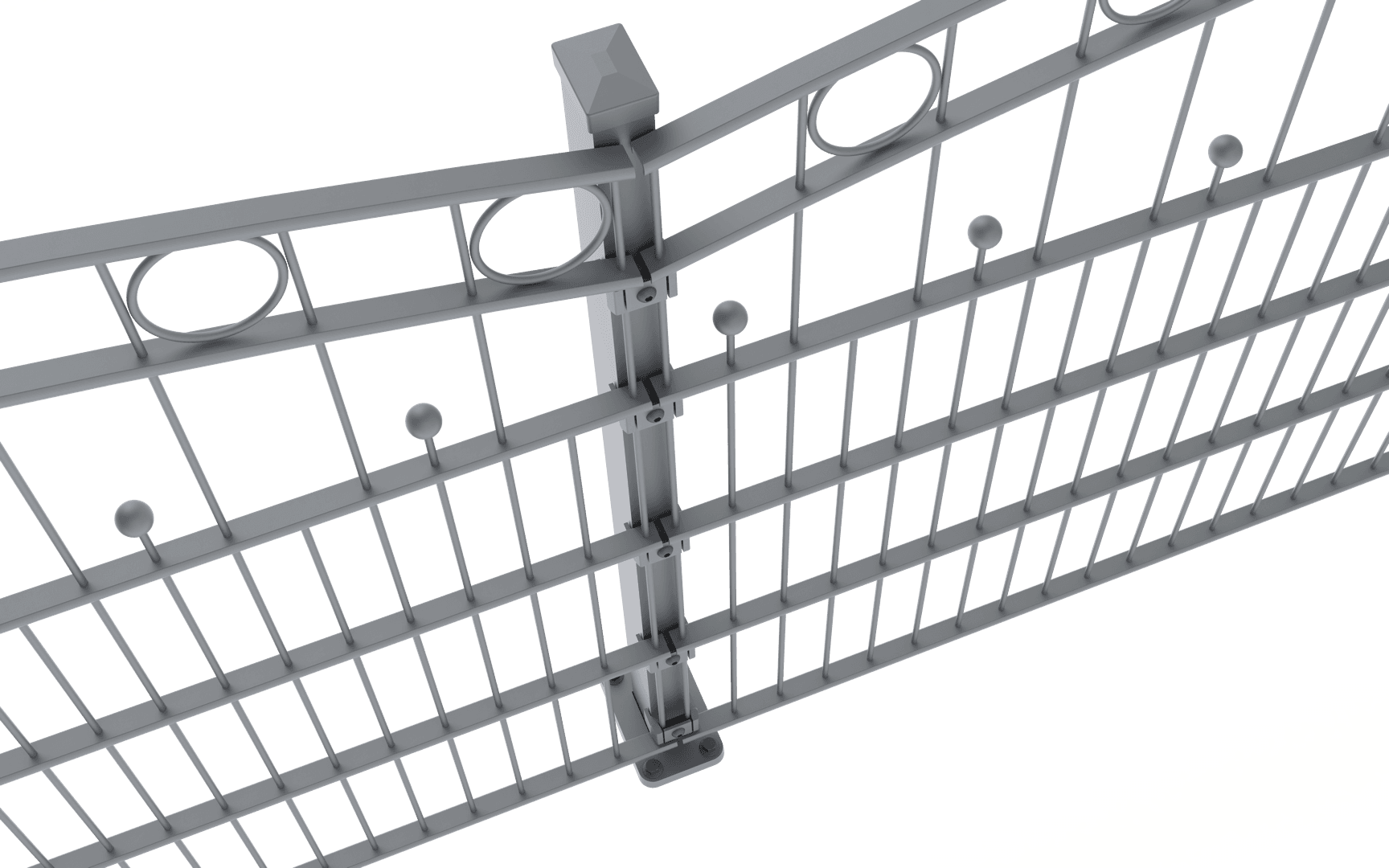 Aluminium Schmuckzaun: Rom Modell. | Ansicht: 13